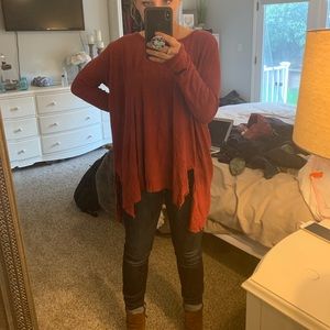 Red Free People Tunic
